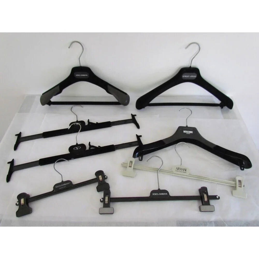 Vintage Designer Hanger Lot 7 Armani Valentino Garavani Moschino D&G Luxury Y2K